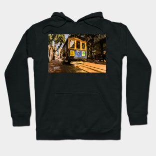 Blue And Tan Cable Car Hoodie